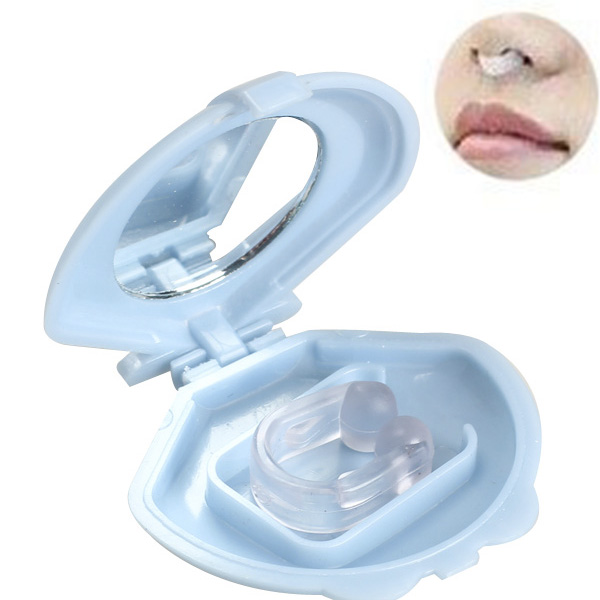 10PCS Nose Clip Silicone Anti Snoring Aid Snore Stopper Retail Packaging Magnets Silicone Snore FreeNose Clip