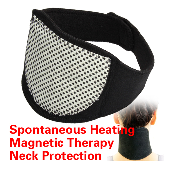 Hot Fashion Magnetic Therapy Neck Support Protection Spontaneous tourmaline Heating Headache Belt Neck Massager PTSP