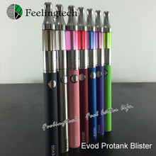 EVOD E-cigarette blister kit mini protank clearomizer evod 650/900/1100mAh battery evod e cig kit (1*evod protank blister)