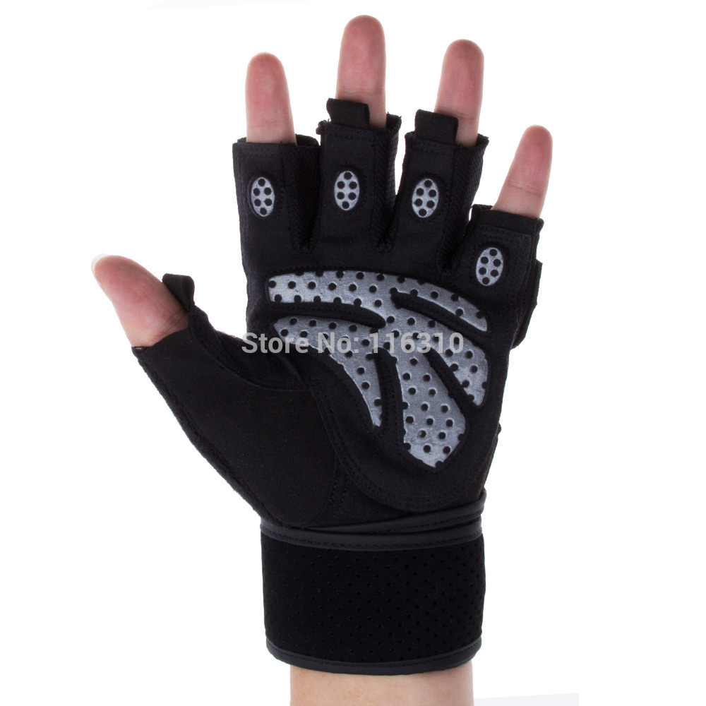 Gym Body Building Training Fitness Gloves Sports Weight Lifting Exercise Slip Resistant Gloves For Men And
