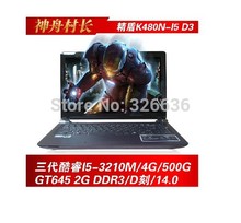 Hasee stirringly k480n i5 d1 notebook 14 screen Core i5 3210 4G DDR3 500G SSD Laptop