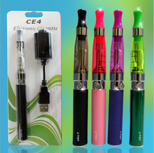 Ego e-cigarette 1100mAh CE4 Atomizer Single Electronic Cigarette with USB Charger Free Shipping