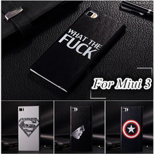 New 2014 arrival fashion bags hard Plastic cover shell protective cell phones cases for xiaomi 3 case Miui 3  M3