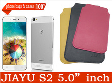 HOT! Original microfiber Leather Case cover for Jiayu S2 Smartphone 5.0 inch MT6592 octa core With JIAYU Logo Pouch Case Cover