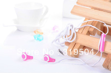 100 Brand New Candy Colors In Ear Headphones Handfree Headset with Microphone Girls Novelty Headset Free
