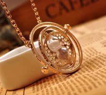 Sunshine jewelry store Harry Potter Rotating Time Turner Necklace 10 free shipping 