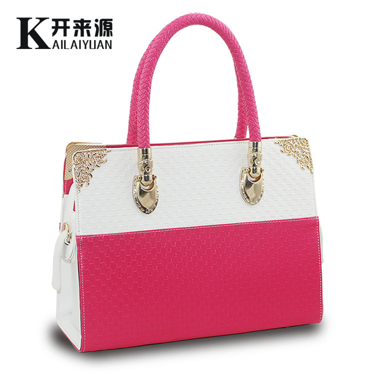 new fashion lady luxurious pu handbag lady classic comestic bags ladies bag smiley totes lady offical