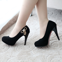 Classics 2014 new red sole bottom high heels pumps platform shoes High quality Black women’s pumps ladies shoes free shipping