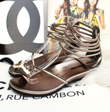Free shipping shoes popular pearl silver all flat sandals, flip – match fashion