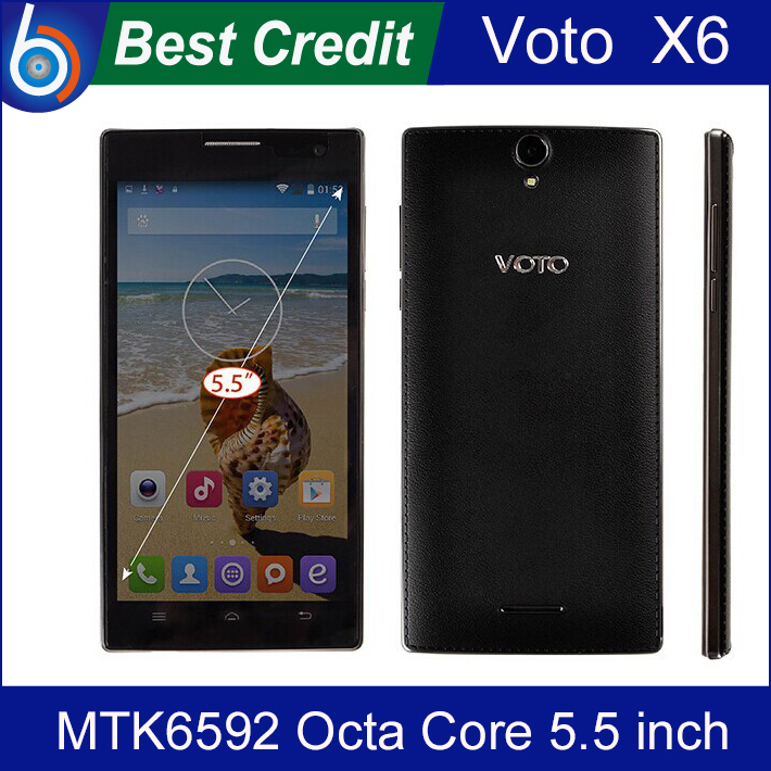 Original Voto x6 MTK6592 Octa Core 1 7Ghz mobile phone 8 13MP 5 5 Ips Ultra