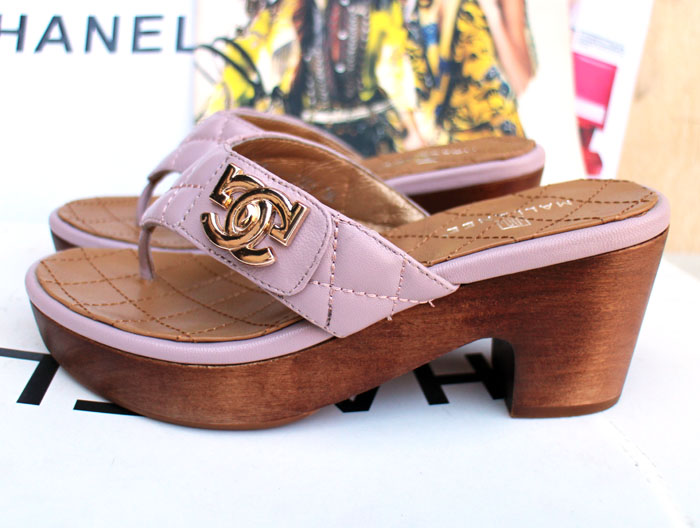 Free shipping in 2014 the first layer of cowhide anee platform flip metal cotton slippers