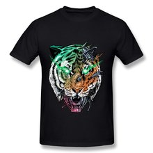 Only 1 Piece 100% Cotton T Shirt Men killer machine Tiger Printing Men T Shirts