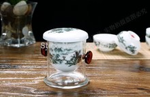 Portable travel tea sets tureen tea sea tea colander tea folder porcelain Gaiwan cups and bag