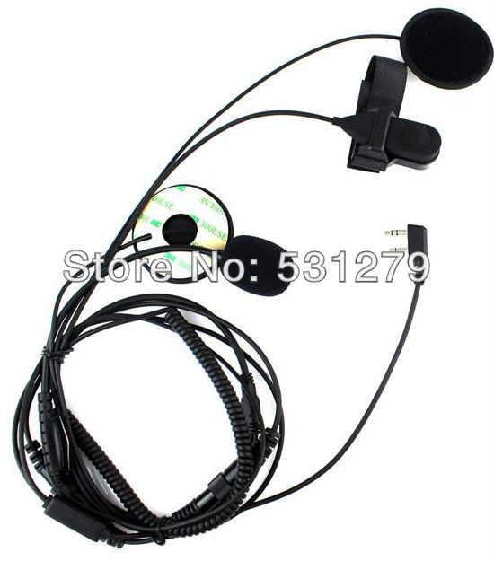 2 PIN Motorcycle Helmet Headset walkie talkie for ICOM IC F21 IC F26 IC IV8 IC