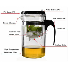 Hot New 500ml simple tea kettle tea pot Heat Resistan Glass Teapot Convenient Office Tea Pot