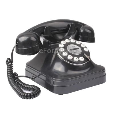 Retro Style Telephone Landline Wired Table Telephone for Home