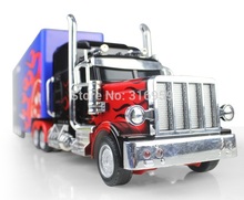 RC Truck Domineering US Truck High Simulate Remote Control Flames Truck Trailer with Detachable Container electronic