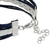 new 2014 fashion designer ornamentation promotion origami owl Pu Braided Wax Cord Love bracelets bangles 