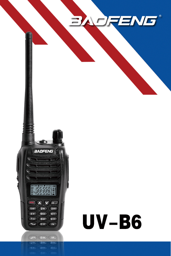 Baofeng B6 Walkie Talkie 2 UV-B6 
Baofeng B6 Walkie Talkie 2 UV-B6