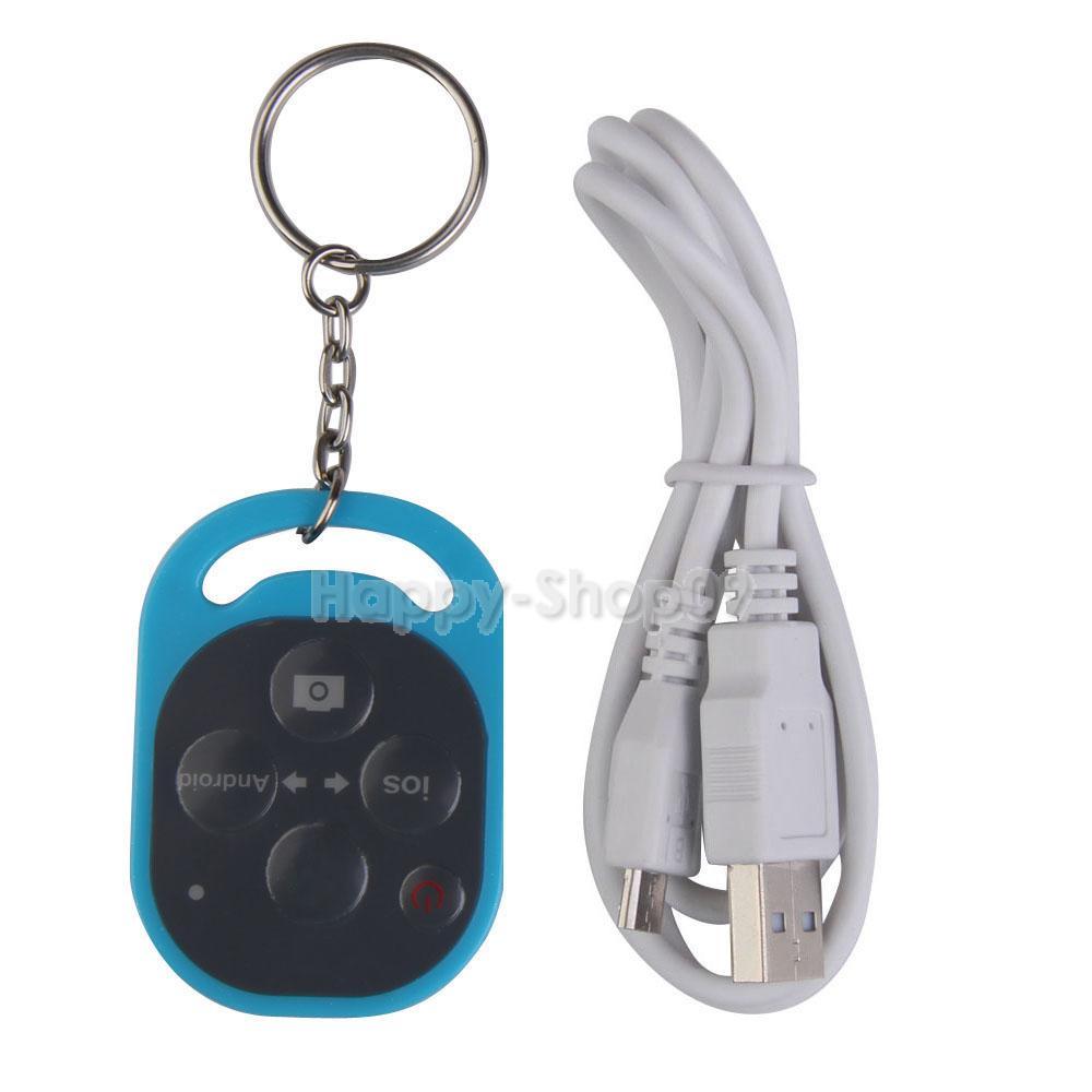 BUH9 Bluetooth Remote Control Self timer Shutter for Smartphone and Tablet Blue