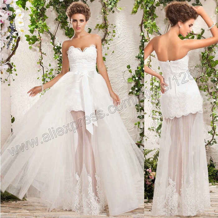 White-Lace-Tulle-Sweetheart-Detachable-Skirt-Wedding-Dress-2014-Cheap ...