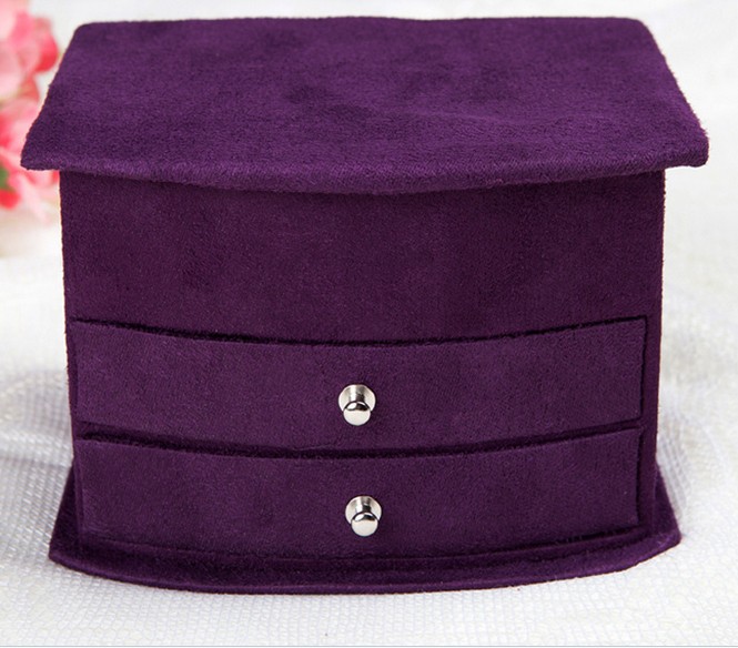 Free shipping jewelry display classical pattern casket Senior jewelry box organizer case for jewelry storage gift