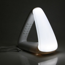 Free shipping Hot Sale Triangle Home Desk Bedroom Telephone with Night Light New