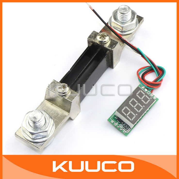 Купить DC 0 ~ 300a красный led дисплей ампер метр dc 12v/24v текущий ...