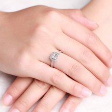 ZOCAI Luxurious series 0 45 CT Certified D E VVS princess cut diamond engagement ring 18K
