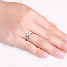 ZOCAI Luxurious series 0 45 CT Certified D E VVS princess cut diamond engagement ring 18K