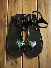 NWT Melissa jelly shoes Fox Rhinestone women Flats flip flops summer crystal slippers sandals 35 39