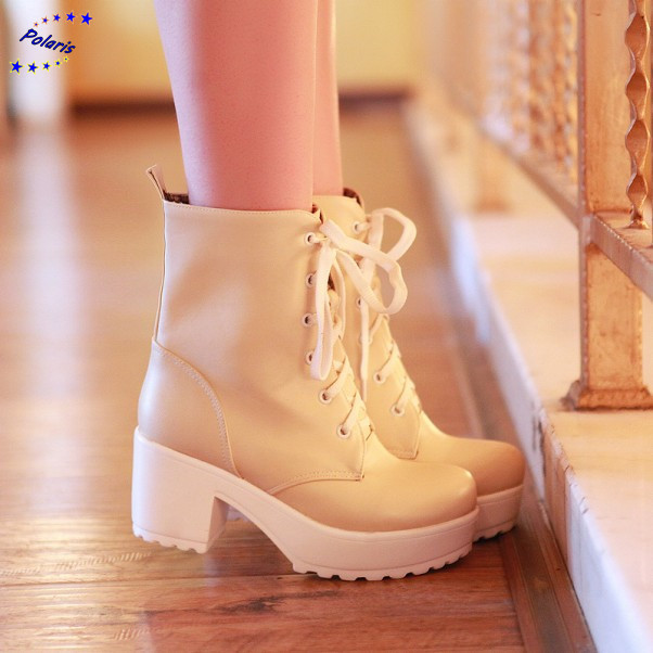 Купить новый мотоцикл сапоги, квадратные каблуки раунда toe лодыжки ...