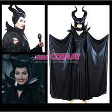 New Arrival Movie Maleficent 2014 Angelina Jolie Outfit Dress Cosplay Costume In stock for Size S M L