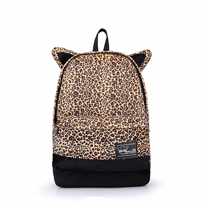 2014 Leopard Print Backpack Preppy Style School Bag Backpack Bag Fashion women s Shoulder Bag