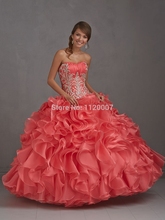 2015 puffy coral quinceanera dresses ball gowns with jacket plus masquerade ball gown plus size