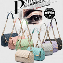 2014 hot sale!Fashion Brand Women PU Leather Plaid Bag, High Quality Small Evening Totes ,Women Messenger Bags,Women Handbag