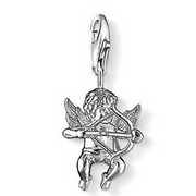 Drop Shipping European Style 925 silver Armed with bow and arrow Cupid charm 1 7x1 7cm