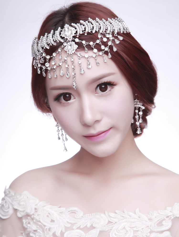 Luxury rhinestone bride hair accessory marriage accessories wedding dress style accessories decoration of dual use