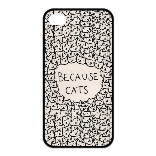 Hot sale Free Shipping New Mobile Phone Housing Silicone Treasure Design Funny Because Cats Case for