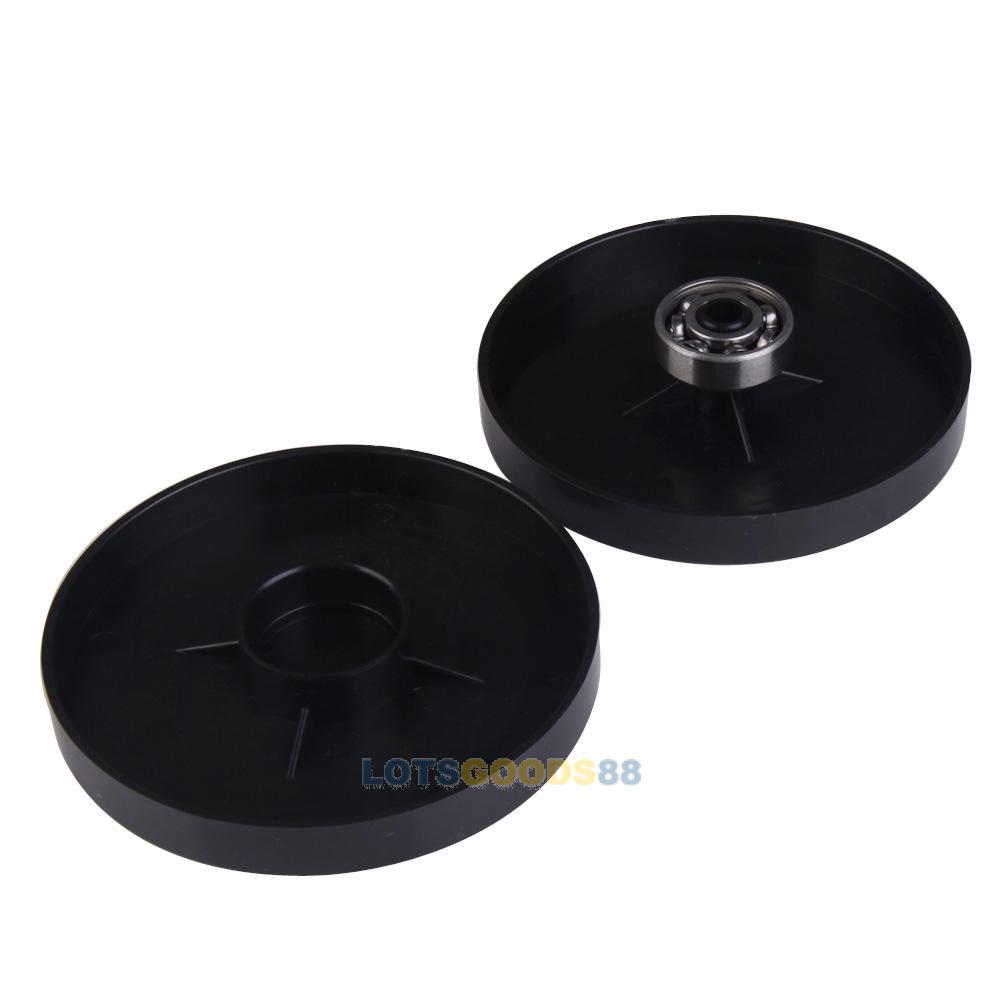 ls4g preto redondo plástico placa giratória turnplate argila cerâmica es