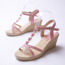2014 New Brand Ankle Buckle Strap Women Sandals Designer High Heel Platform Sandals Women Shoes Summer