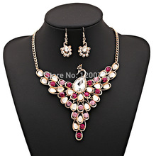 Classic Jewelry Sets Cheap Price Costum Jewelry Fine Quality Red Necklace Wedding Jewelry Sets Party Gifts