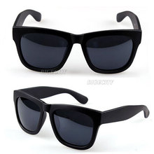 Free Shipping Retro Vintage Mens Womens 80 s Wayfarer Unisex Black Lens Sunglasses