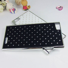 Rhinestone case for lenovo K900 moblie phone Protective sets Diamond cell cases cover shell free shipping