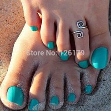 Women Lady Unique Retro Silver Plated Nice Toe Ring Foot Beach Jewelry Hot