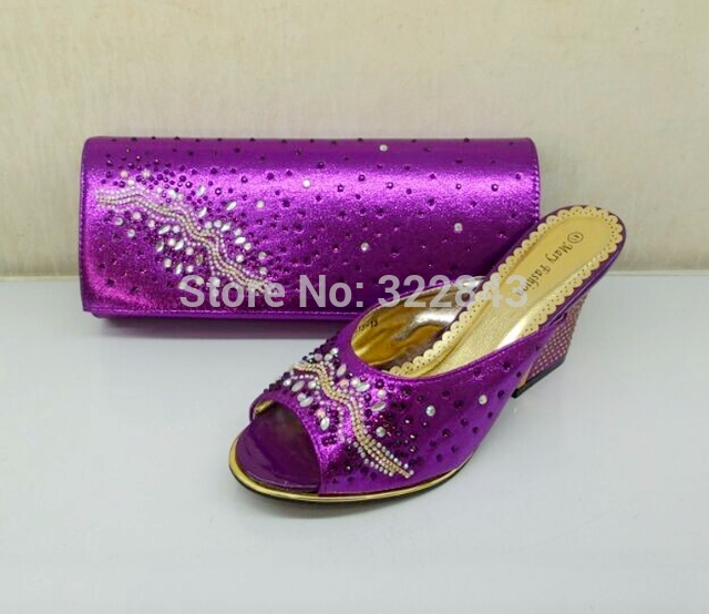 Free shipping wholesale ladies italian matching shoes and bags parties shoe and bag