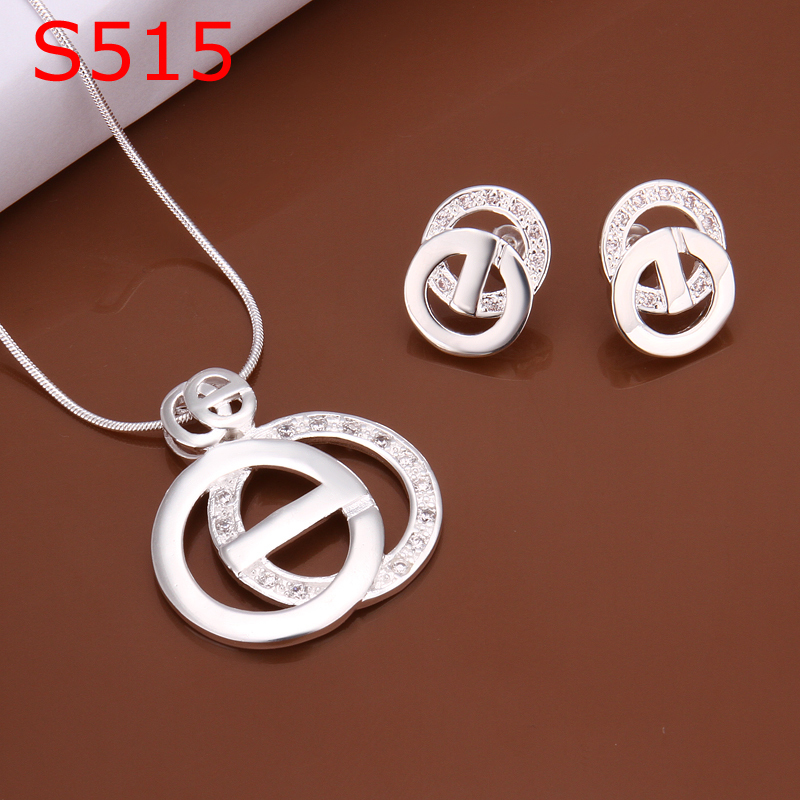 Free-Shipping-Wholesale-Fashion-Jewelry-Set-925-Sterling-silver ...