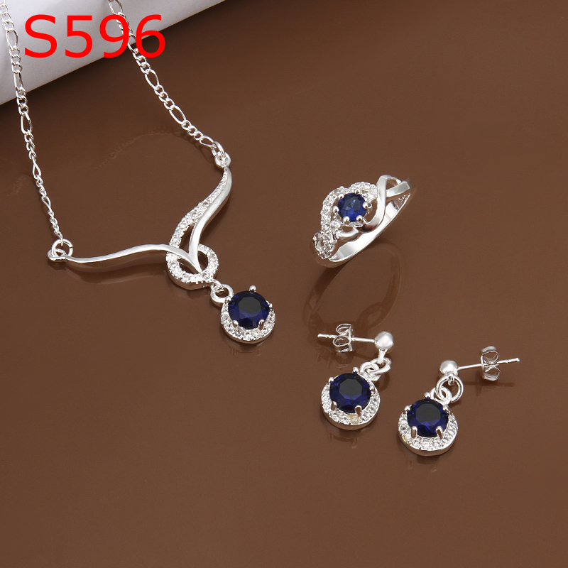 Free-Shipping-Wholesale-Fashion-Jewelry-Set-925-Sterling-silver ...