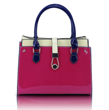 2014 Hot New Style Fashion Women’s Handbag Satchel Shoulder Shining PU leather cross pattern package Messenger Purse Bag B052