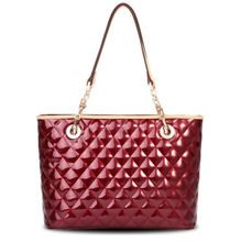 2014 Hot New Style Fashion Women’s Handbag Satchel Shoulder PU leather Package plaid Messenger Purse Bags B048